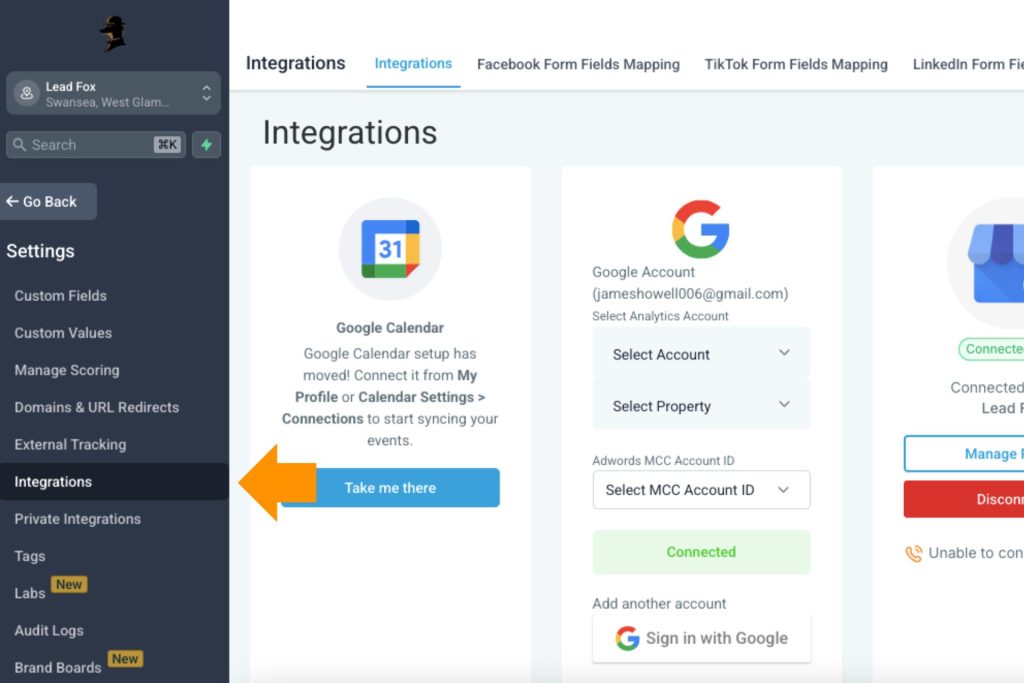 Integrations image